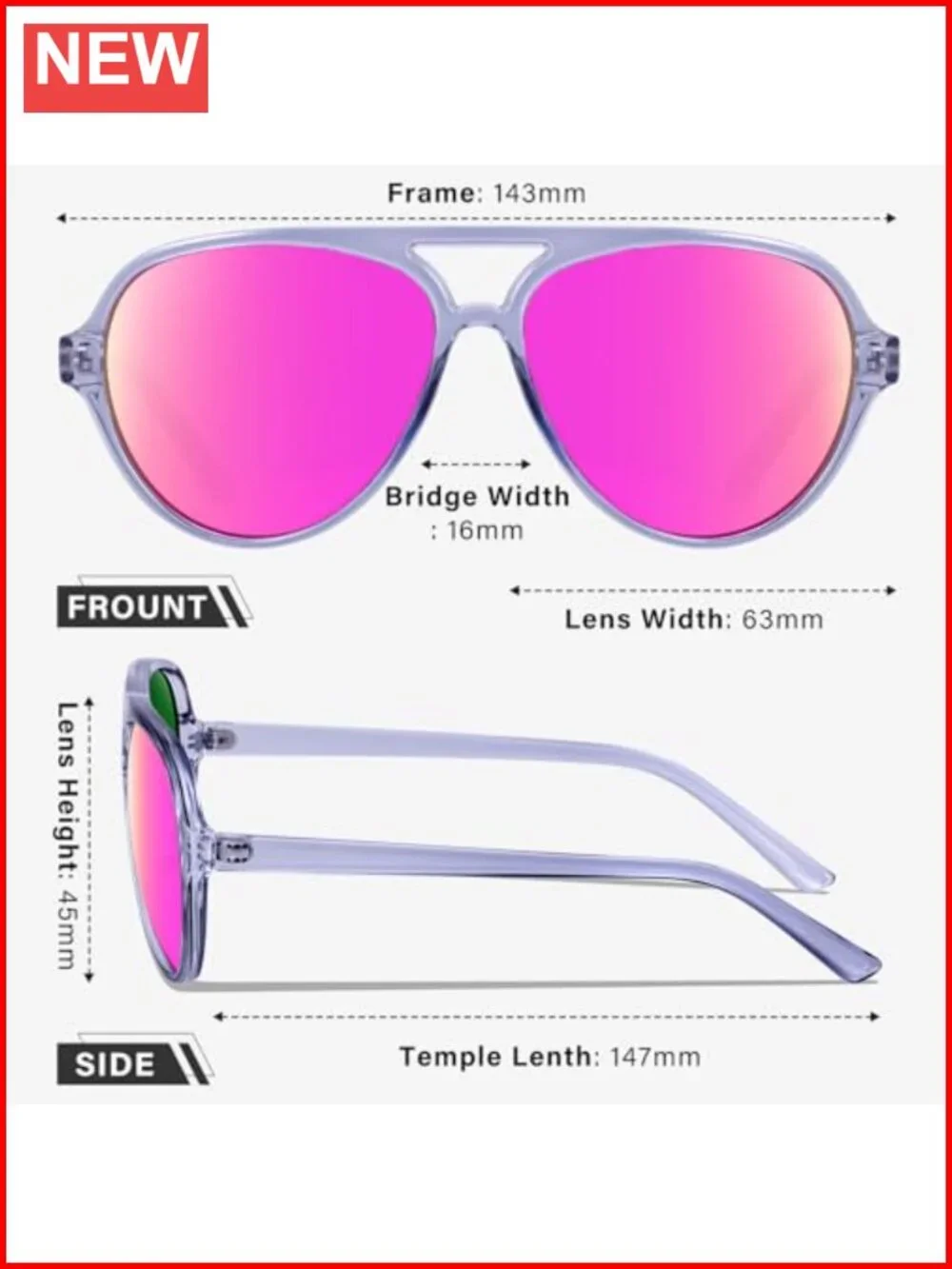 Polarized Aviator Sunglasses Sporty Style Running Sun Glasses Tangle Free Frame